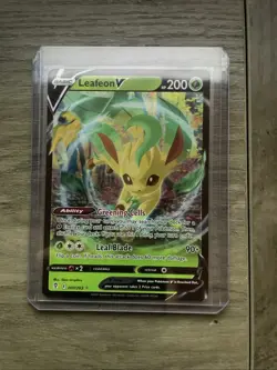 Pokemon TCG Leafeon v Evolving Skies Holo Ultra Rare Card 007/203 - Image 2
