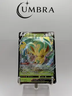 Pokemon TCG Leafeon v Evolving Skies Holo Ultra Rare Card 007/203 NM - Image 1