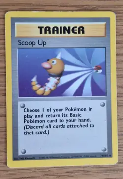 Pokemon Card Scoop Up Base Set Rare 78/102 - LP - Image 1