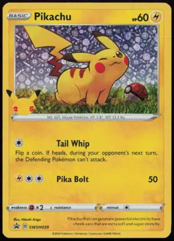 Pikachu SWSH039 LP Miscellaneous Cards & Products Promo Holo Pokemon - Image 1