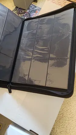 9-Pocket Trading Card Binder Zipper Leather Album CardBinder Collections - Image 2