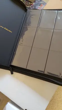 9-Pocket Trading Card Binder Zipper Leather Album CardBinder Collections - Image 3