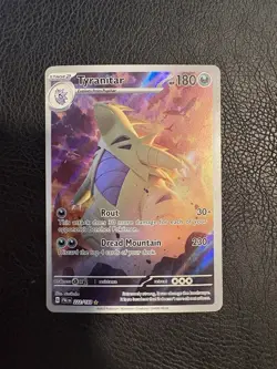 Pokemon TCG Tyranitar Illustration Rare 222/193 Sv02: Paldea Evolved Holo Card - Image 1