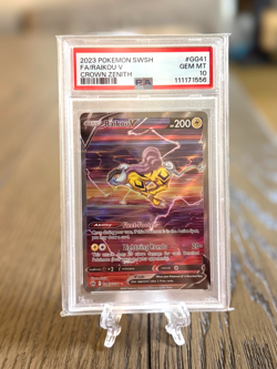 Raikou v Crown Zenith Galarian Gallery Holo Ultra Rare Card GG41/GG70 Psa 10 - Image 1