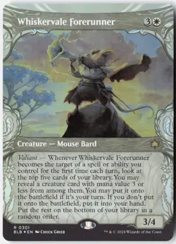 Whiskervale Forerunner (Showcase) Foil R Bloomburrow 301 NM - Image 1