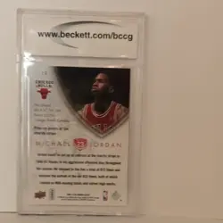 Upper Deck 2009-10 MJ Legacy Gold #19 Michael Jordan Chicago Bulls BCCG 10 - Image 2
