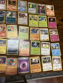 vintage pokemon cards estate lot 50 Cards - Image 1