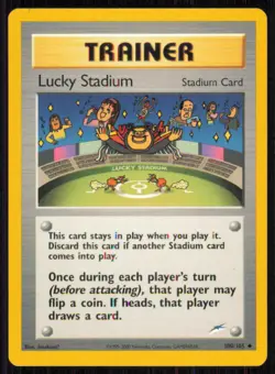 Lucky Stadium 100/105 Uncommon Neo Destiny Pokemon Unlimited Near Mint - Image 1
