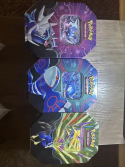 Pokemon TCG EX Tin Xerneas Dialga Kyogre Factory Sealed - Image 1