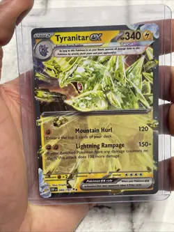 Pokemon Tyranitar ex 066/197 OBF Tera Ultra Double Rare NM Card Nintendo TCG - Image 1