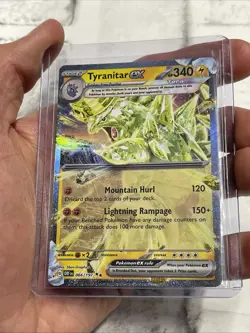 Pokemon Tyranitar ex 066/197 OBF Tera Ultra Double Rare NM Card Nintendo TCG - Image 2