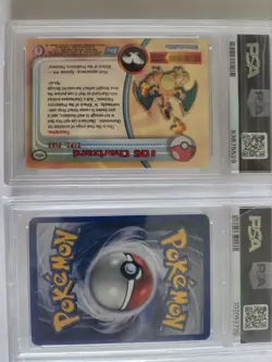 1999 Topps Pokemon. Rainbow Charizard. PSA 7. 2005 EX Ursaring HOLO. PSA8 - Image 2