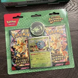 NEW Pokemon Ascended Heroes First Partner Illustration + 2 Pack Blister In Hand! - Image 4