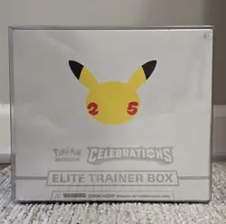 Pokemon Celebrations Elite Trainer Box 25th Anniversary New + Protector 820650809439 - Image 1