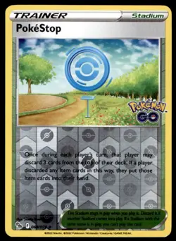 PokeStop 068/078 Uncommon Pokemon GO Pokemon Reverse Holo Lightly Played - Image 1