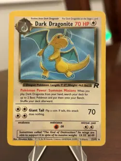 Pokemon Dark Dragonite Rare Team Rocket Non Holo 22/82 Unlimited MP - Image 1