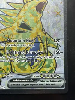 Pokemon Tyranitar ex 211/197 Obsidian Flames Full Art Ultra Rare Holo (NM) - Image 5