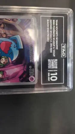 Team Rocket's Wobbuffet POKEMON CENTER SVP 203 TAG 10 Black Star Promo - Image 2