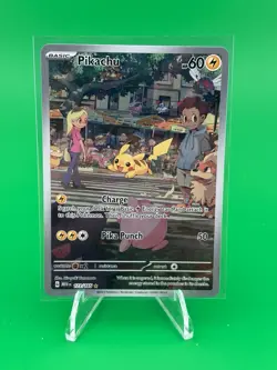 2023 Pokemon Scarlet & Violet 151 Pikachu 173/165 Illustration Secret Rare NM (A - Image 1