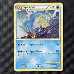 Gyarados 004/123 Cracked Ice Holo Pokemon HeartGold & SoulSilver - - Image 1