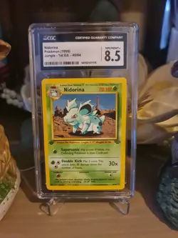 pokemon vintage 1st edition jungle nidorina 40/64 CGC 8.5 graded - Image 1
