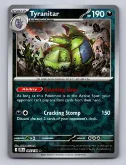 TYRANITAR 095/159 R JOURNEY TOGETHER POKEMON REVERSE HOLO NM - Image 1