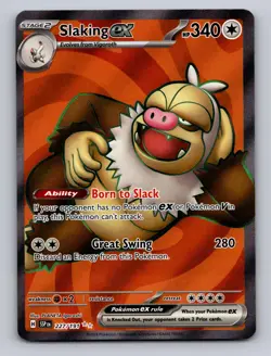 SLAKING EX 227/191 ULTRA RARE SURGING SPARKS POKEMON NM - Image 1