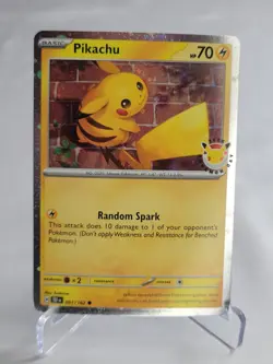 Pikachu 051/162 Pokemon Day Stamped Promo 2026 Pokemon TCG Holo Rare - Image 1