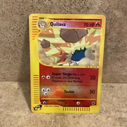 Quilava - Base Set Expedition #91/165 - Reverse Holo- Pokemon TCG 2002 - LP - Image 2