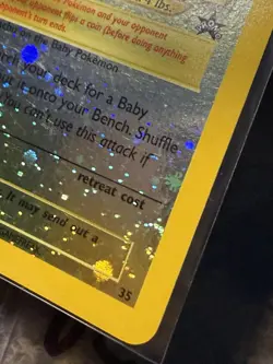 Pokemon Pichu Double Swirl Error Wotc Promo Reverse Holo 35/53 - Image 2