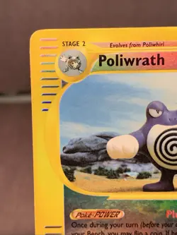 Pokemon TCG Poliwrath Expedition Base Set Reverse Holo Rare 60/165 WOTC VTG 2002 - Image 2