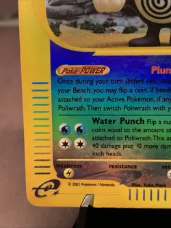 Pokemon TCG Poliwrath Expedition Base Set Reverse Holo Rare 60/165 WOTC VTG 2002 - Image 5