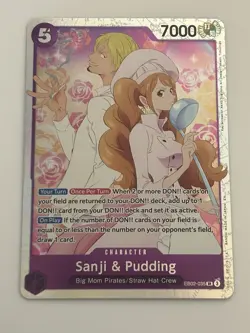 Sanji & Pudding EB02-035 Extra Booster: Anime 25th Collection Foil - Image 1
