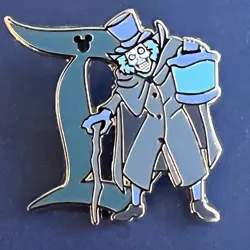 2024 Hidden Mickey Disney DLR Disneyland Hat Box Ghost D - Chaser Pin - Image 1