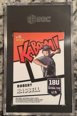 Robert Hassell 2023 Panini KABOOM Stars & Stripes USA #K5 - SGC 10 Gem Mint RC - Image 2