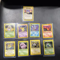 Pokemon TCG French 1st Edition Raichu obscur Team Rocket Lot 9 Cards - Image 1
