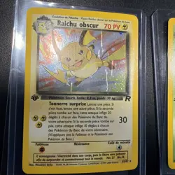 Pokemon TCG French 1st Edition Raichu obscur Team Rocket Lot 9 Cards - Image 2