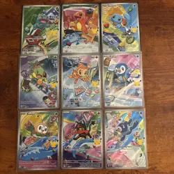 Pokemon TCG First Partner Illustration Collection 2026 Promos Full Set 9 Cards - Image 1