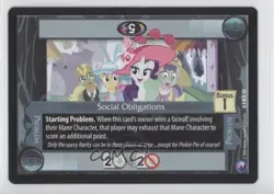2014 My Little Pony Collectible Card Game - Canterlot Nights Social Obligations - Image 1