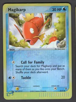 Magikarp 60/97 Reverse Holo **LMP* Pokemon Card HQ Scan - Image 1