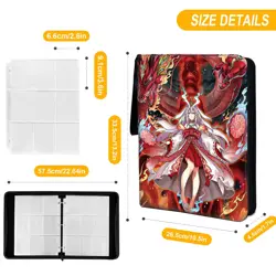 Trading ygo Card Binder, Fits 900 Cards Card Collector Album Holder,with 50 R... - Image 2
