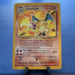Charizard Base Set Holo Card 4/102 Pokemon - Image 1