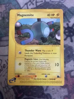 Magnemite 76/144 Skyridge Pokemon TCG Card Regular Common WOTC E-Reader - Image 1