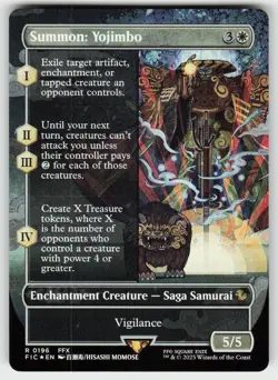 SUMMON: YOJIMBO (BORDERLESS) 196 FOIL R COMMANDER: FINAL FANTASY MTG NM - Image 2