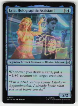 Lyla, Holographic Assistant 7 Foil Marvel's Spider-Man: MTG NM - Image 1