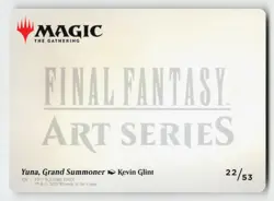 YUNA, GRAND SUMMONER ART CARD 22 SPECIAL ART SERIES: FINAL FANTASY MTG NM - Image 3