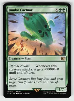 JUMBO CACTUAR 191 R FINAL FANTASY MTG NM - Image 2
