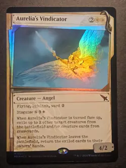 Aurelia's Vindicator (Showcase) (Invisible Ink) Foil M MKMManor 0377 NM - Image 1