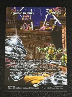 MTG Teenage Mutant Ninja Turtles Source Material Trouble in Pairs Borderless - Image 1