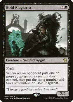MTG Bold Plagiarist - Commander 2021 #037 - Image 1